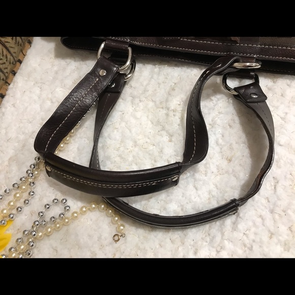 COACH Hampton Signature LTHR Trim Carryall 10264 - Picture 10 of 11